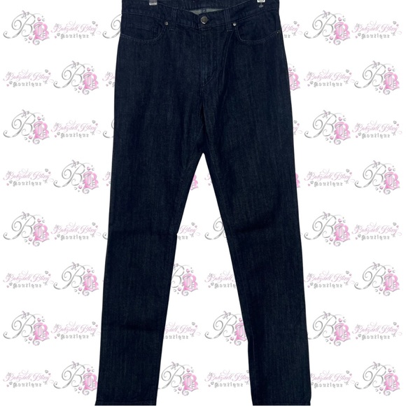 Versace jeans Medusa logo metal emblem buttons charm straight leg dark wash - Picture 1 of 16